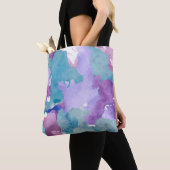 Tote Bag Camouflage bleu Abstrait (De près)