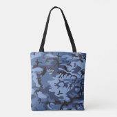 Tote Bag Camouflage bleu marine, Militaire, Armée (Dos)