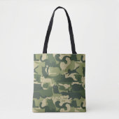 Tote Bag Camouflage Chats Motif Armée Green Kitty Chats Cam (Devant)