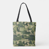 Tote Bag Camouflage Chats Motif Armée Green Kitty Chats Cam (Dos)