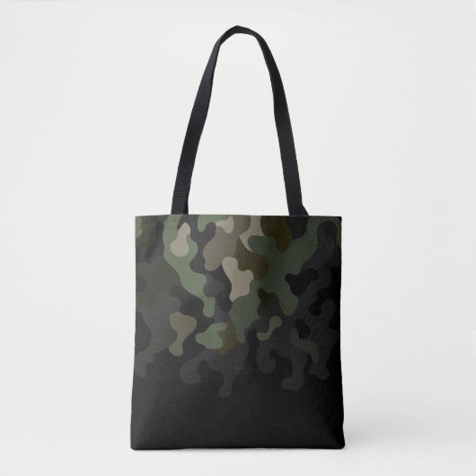 Tote Bag Camouflage de fond vert (Devant)