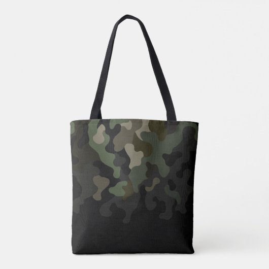Tote Bag Camouflage de fond vert (Dos)