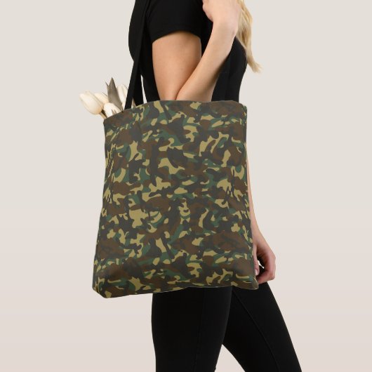 Tote Bag Camouflage de forêt (De près)