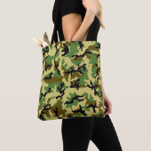 Tote Bag Camouflage de forêt (De près)