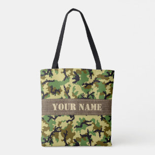 Tote Bag Camouflage des bois
