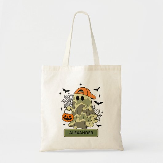 Tote Bag Camouflage Garçon Fantôme Halloween Trick or Treat