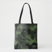Tote Bag camouflage gris vert foncé no.14 imprimer (Devant)