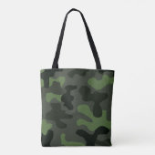 Tote Bag camouflage gris vert foncé no.14 imprimer (Dos)