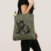 Tote Bag Camouflage Hunter Visage Illustration Design (De près)