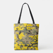 Tote Bag Camouflage jaune et vert, Militaire, Armée (Dos)