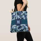 Tote Bag Camouflage marine (De près)