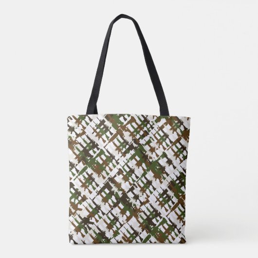 Tote Bag Camouflage militaire Arme à feu Cool Fusil Camo GI (Dos)