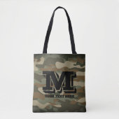 Tote Bag Camouflage militaire camo de l'armée verte partout (Devant)