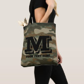 Tote Bag Camouflage militaire camo de l'armée verte partout (De près)