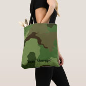 Tote Bag Camouflage militaire traditionnel (De près)