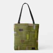 Tote Bag Camouflage moderne du milieu du siècle (Dos)
