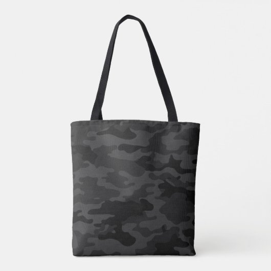 Tote Bag Camouflage noir (Dos)
