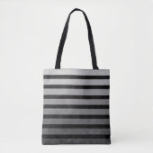 Tote Bag Camouflage Noir Et Gris Tailles De Ligne Texturées (Devant)