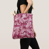 Tote Bag Camouflage rose (De près)