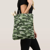 Tote Bag Camouflage vert (De près)