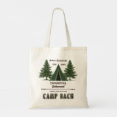 Tote Bag Camp Bach Rustique Automne Équipe de Fille de Bach (Dos)