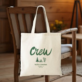 Tote Bag Camp Bachelorette Crew Main Draw Écriture Vert