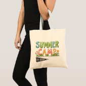 Tote Bag Camp d'été - Camp d'été coloré (Devant (produit))