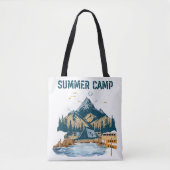 Tote Bag Camp d'été de conception simple (Devant)