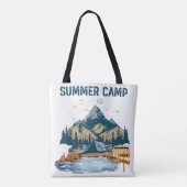 Tote Bag Camp d'été de conception simple (Dos)