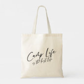 Tote Bag Camp Life est la meilleure vie (Dos)