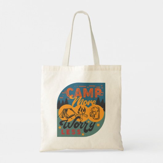 Tote Bag Camp Plus S'Inquiéter Moins (Dos)