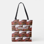 Tote Bag Campbell CA Towne Carré Brossé Polyester Fourre-to (Dos)