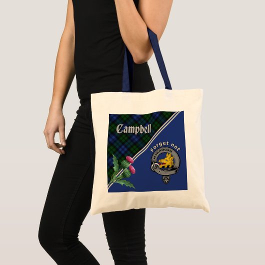 Tote Bag Campbell Clan Badge & Tartan (Devant (produit))