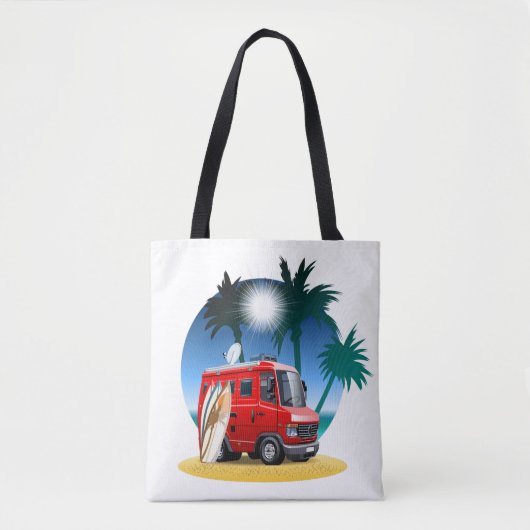 Tote Bag Camper de dessin (Devant)
