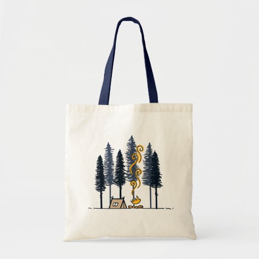 Tote Bag Camping Cartoon (Devant)