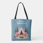 Tote Bag Camping Cosy Tente de Glamping Esthétique & Feu de (Dos)