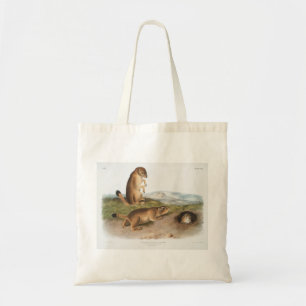 Tote Bag Camping de chiens des Prairies ou d'écureuils des 