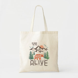 Tote Bag Camping de montagne