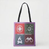 Tote Bag Camping d'été (Devant)
