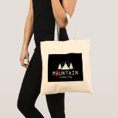 Tote Bag camping en montagne (Devant (produit))