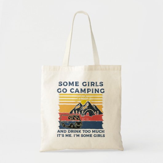 Tote Bag Camping Fille Drôle Cadeaux (Devant)