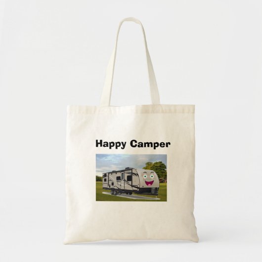 Tote Bag Camping Happy Retirement dans le RV par Funnycoomb (Devant)