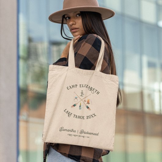 Tote Bag Camping illustré | Bachelorette