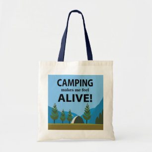 Tote Bag Camping Me Fait Me Sentir Vivant Camping