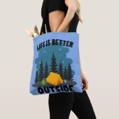 Tote Bag Camping Outdoor Lover (De près)