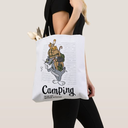 Tote Bag Camping Tom & Jerry (De près)