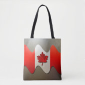 Tote Bag Canada Flag-Chrome par Shirley Taylor (Devant)