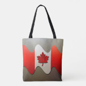 Tote Bag Canada Flag-Chrome par Shirley Taylor (Dos)