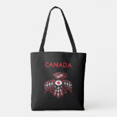 Tote Bag Canada Pacifique Nord-Ouest Haida Oiseau Couleur f (Dos)