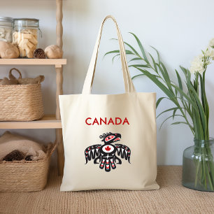Tote Bag Canada Pacifique Nord-Ouest Haida Oiseau de couleu